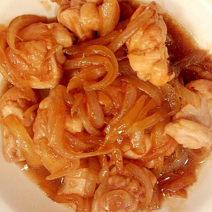 玉ねぎをプラスして♪鶏の照り焼き~